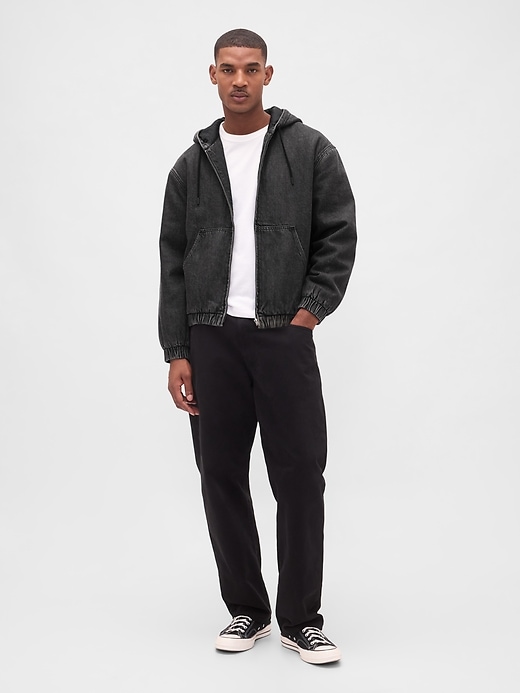 Image number 2 showing, UltraSoft Denim Sherpa-Lined Zip Hoodie