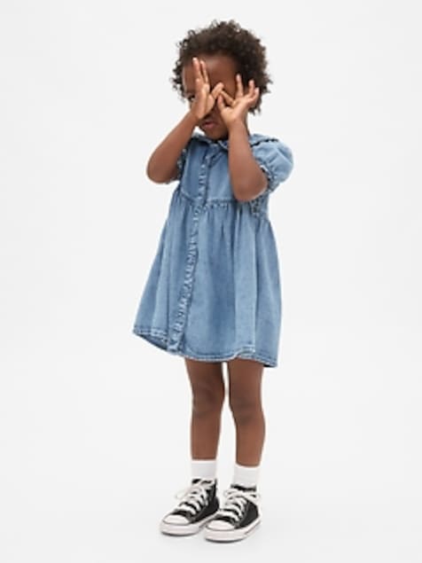 Baby & Toddler Denim Ruffle Dress