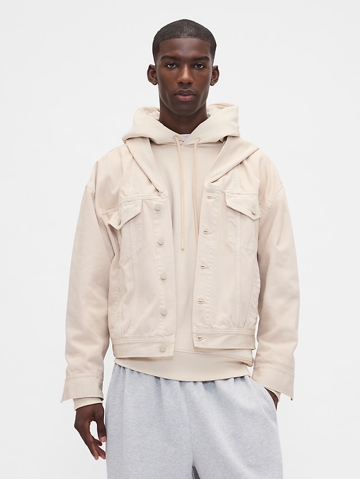 Image number 8 showing, Gap × BÉIS Oversized Denim Jacket