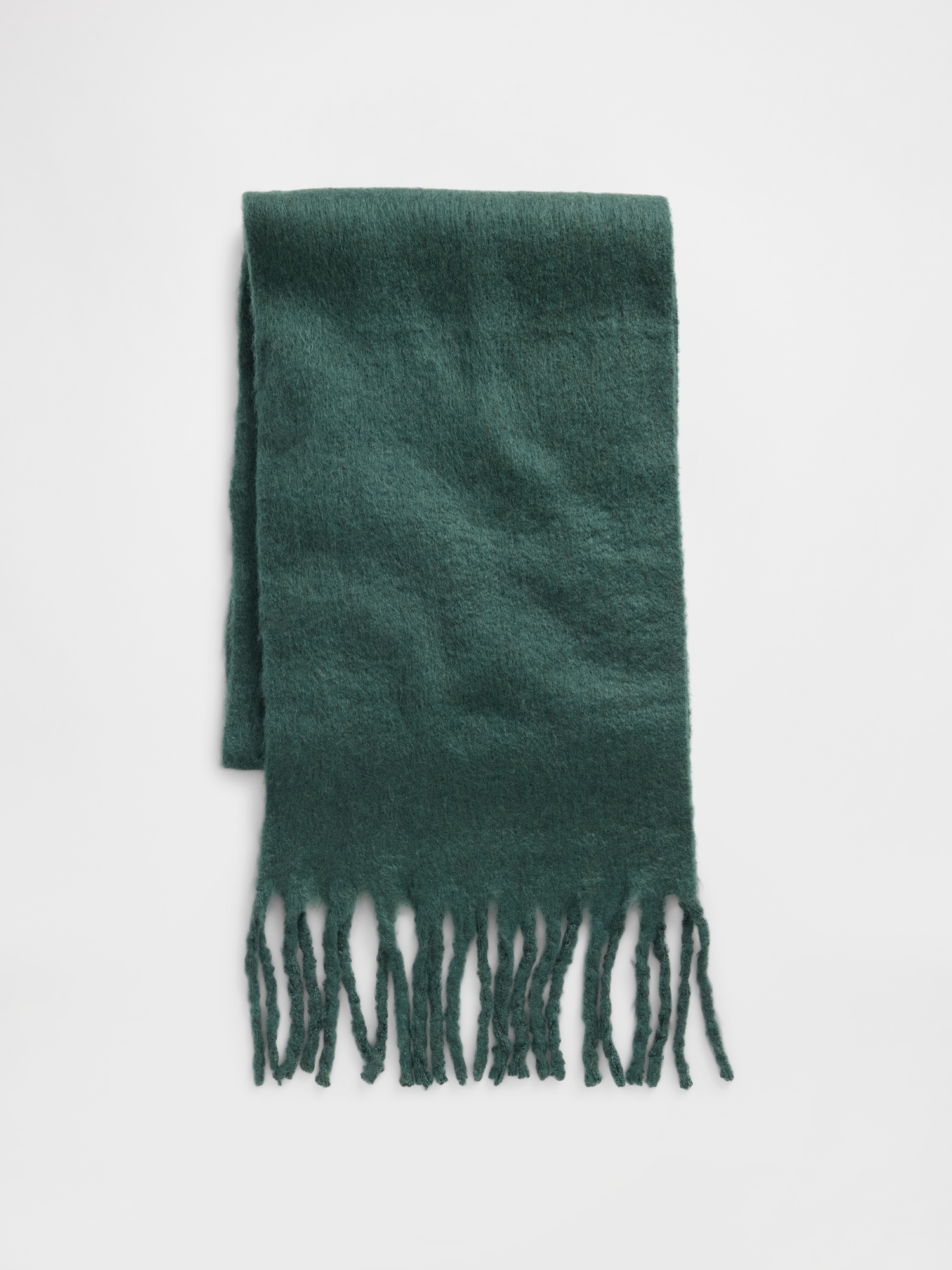 Gap Brushed Fringe Scarf In Green