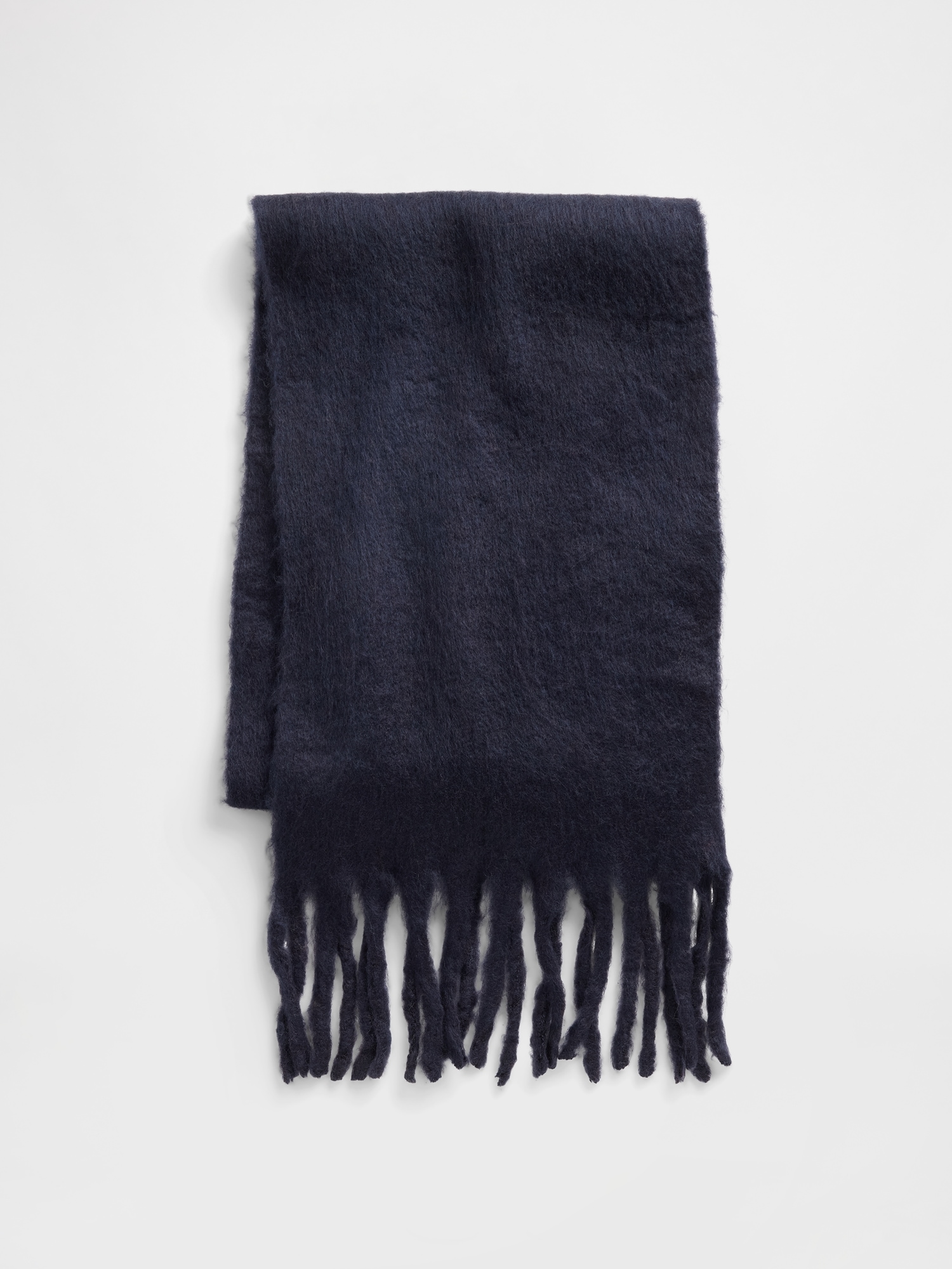 Gap Brushed Fringe Scarf In Blue