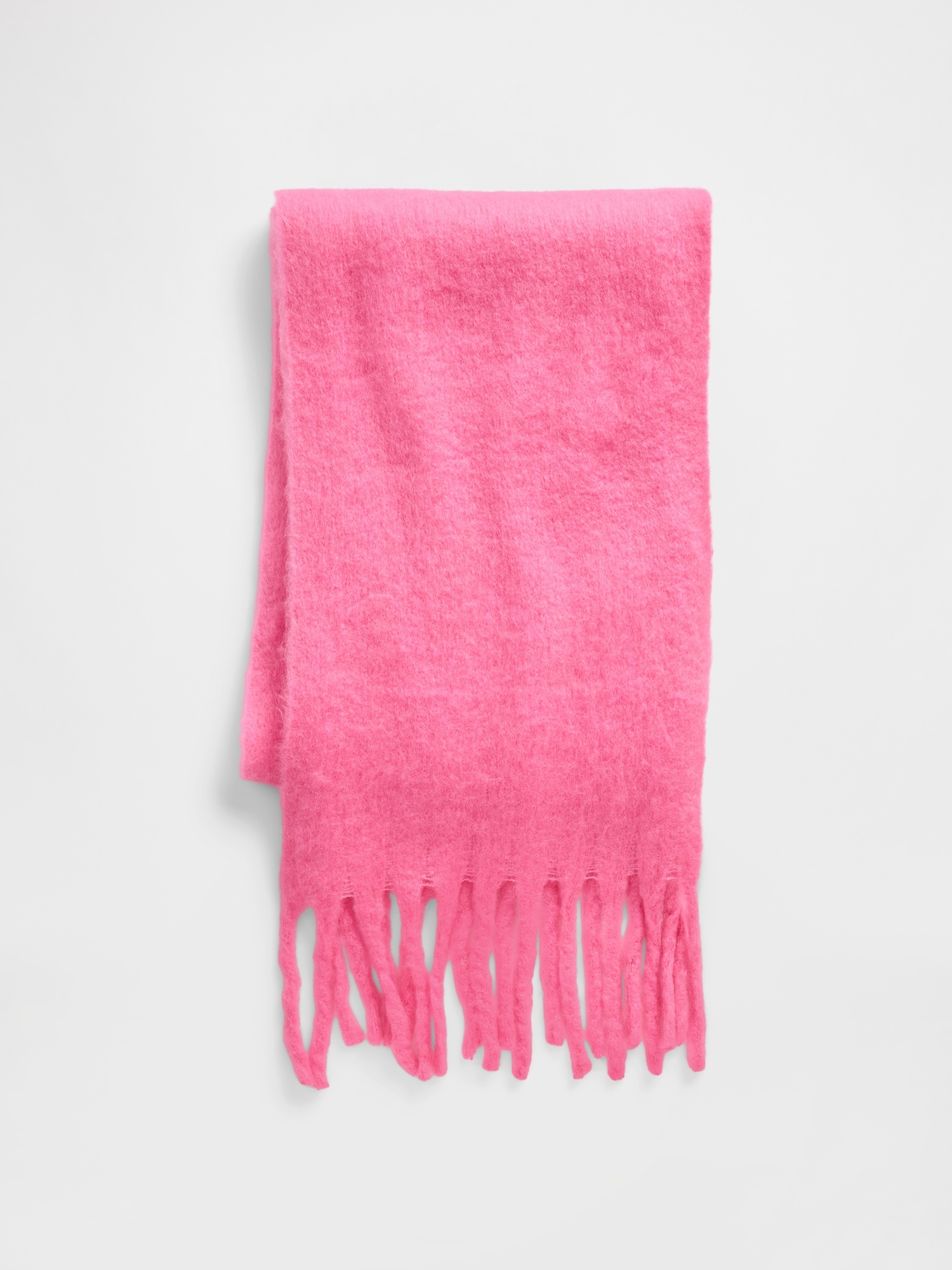 Gap Brushed Fringe Scarf In Pink