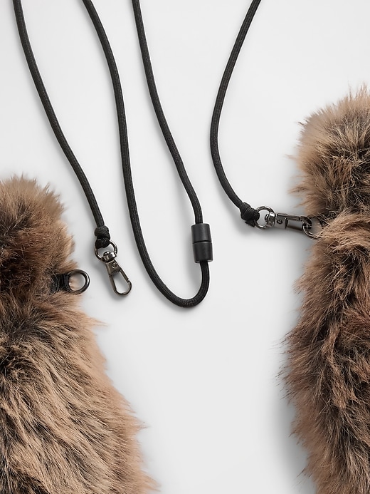 Image number 2 showing, Faux Fur Mittens
