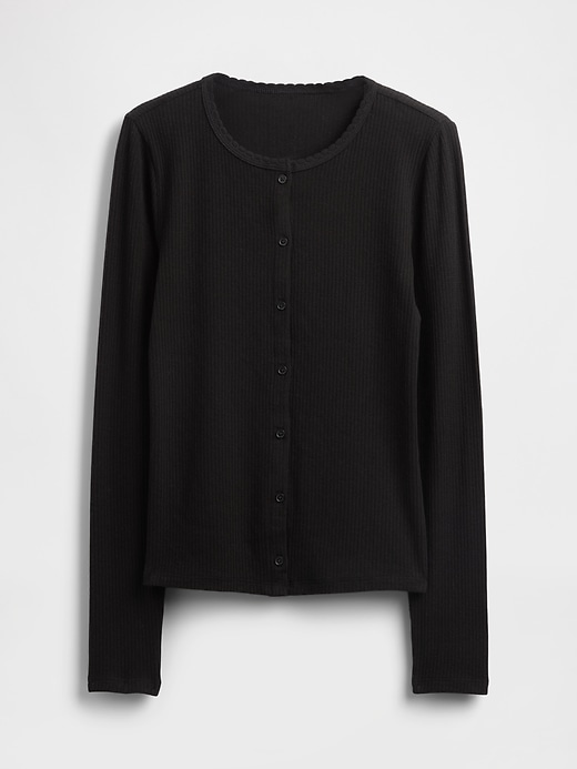 Image number 2 showing, Pointelle Cardigan