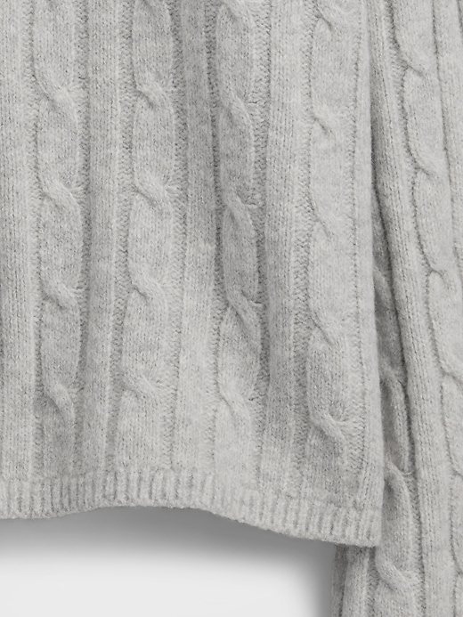 Image number 2 showing, CashSoft Cable-Knit Crewneck Sweater
