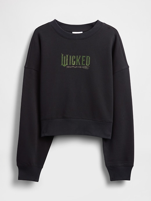 Image number 5 showing, VintageSoft Wicked Crop Wedge Sweatshirt