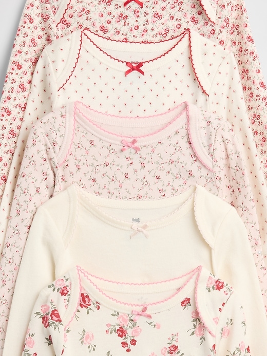 Image number 3 showing, Baby First Favorite Organic Cotton Bodysuit (5-Pack)