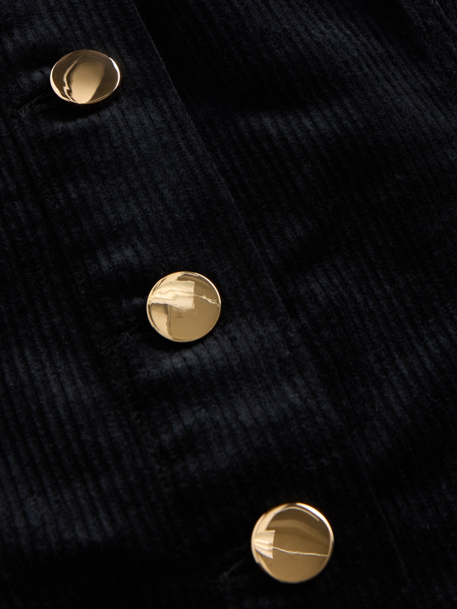 Женское платье Gap Corduroy Strapless Mini, цвет: Насыщенный чёрный — фото 3