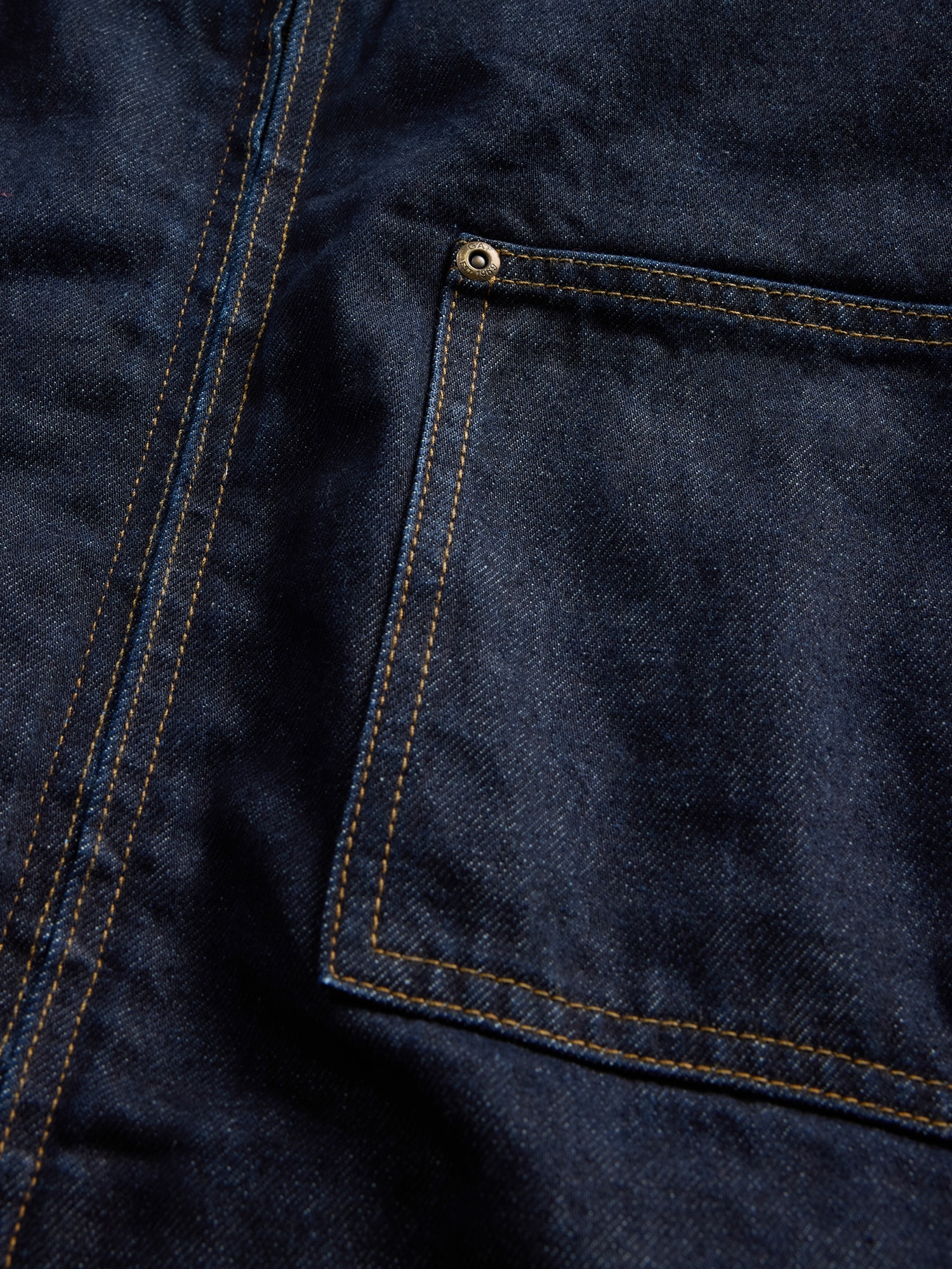 Denim Lined Zip Chore Jacket