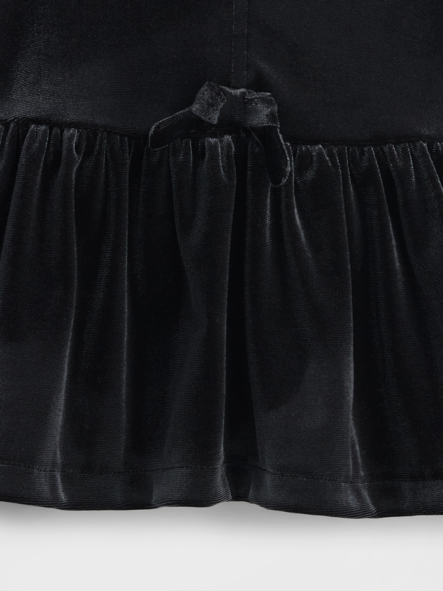 Топ Gap Velour Bow Top для малышей, цвет: Чёрный — фото 4
