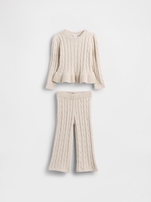Image number 2 showing, Baby & Toddler Cable-Knit Sweater Set