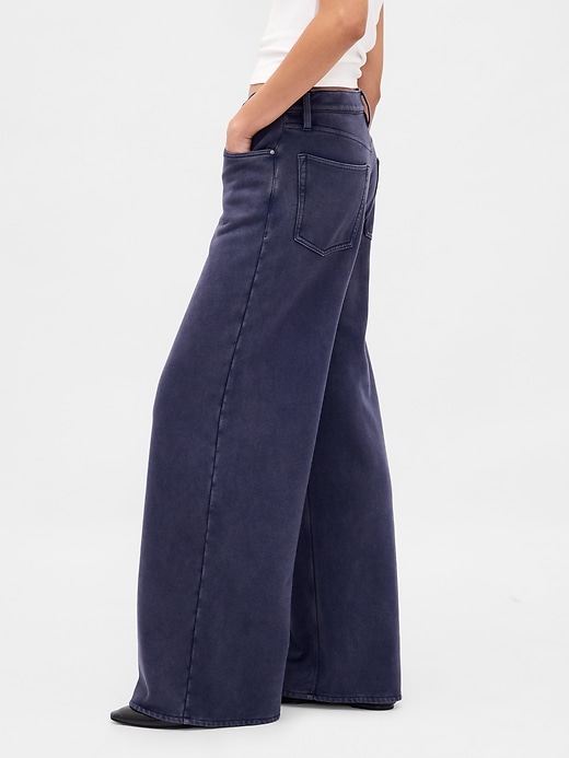 Image number 3 showing, Heavyweight French Terry Wide-Leg Sweatpant Jeans