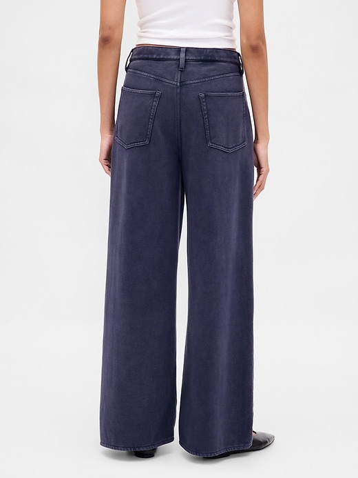 Image number 4 showing, Heavyweight French Terry Wide-Leg Sweatpant Jeans