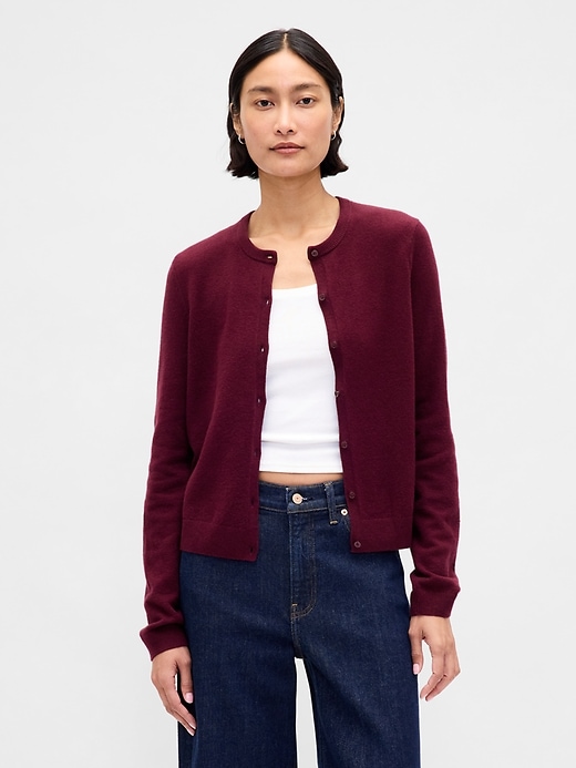 Image number 1 showing, CashSoft Crop Cardigan