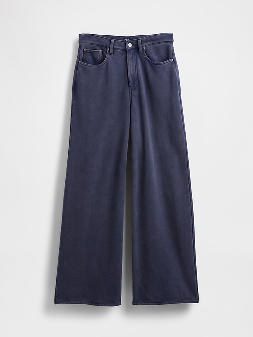 Image number 6 showing, Heavyweight French Terry Wide-Leg Sweatpant Jeans
