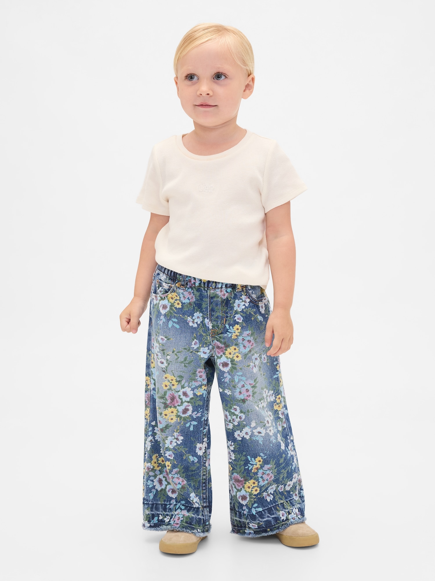 Baby & Toddler Pull-On Baggy Wide-Leg Jeans