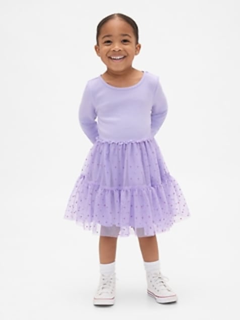 Baby & Toddler Mixed Media Tulle Dress