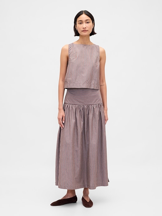 Image number 5 showing, Boatneck Shell Crop Tank Top