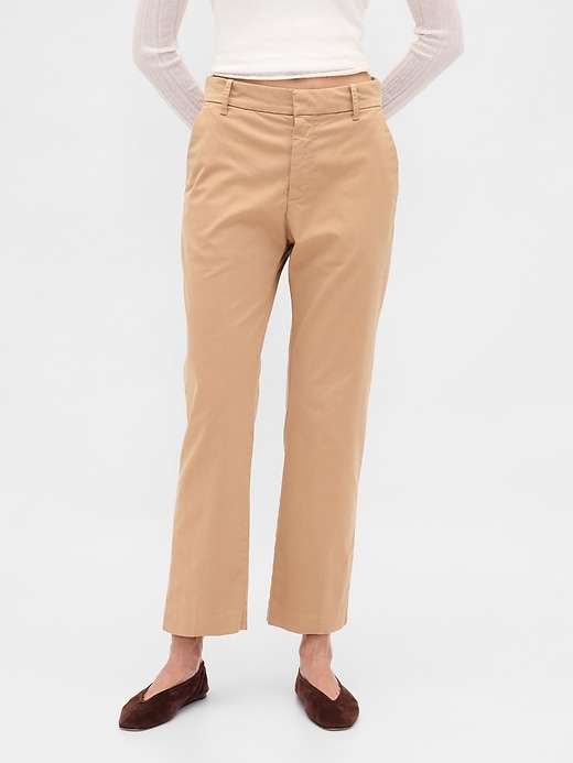 Image number 2 showing, Mid Rise Straight Khakis