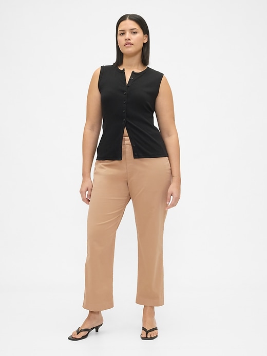 Image number 5 showing, Mid Rise Straight Khakis