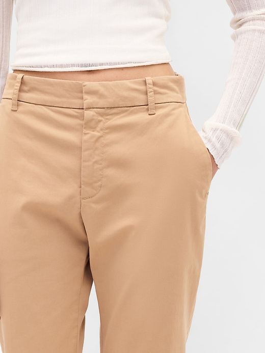 Image number 8 showing, Mid Rise Straight Khakis