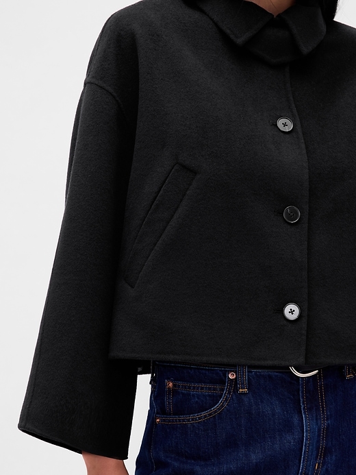 Image number 4 showing, Wool-Blend Swing Jacket