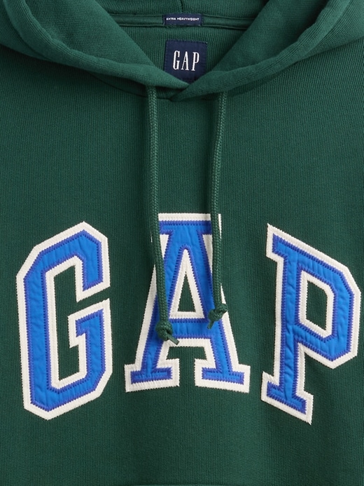 Image number 4 showing, Extra Heavyweight French Terry Oversized Logo Hoodie