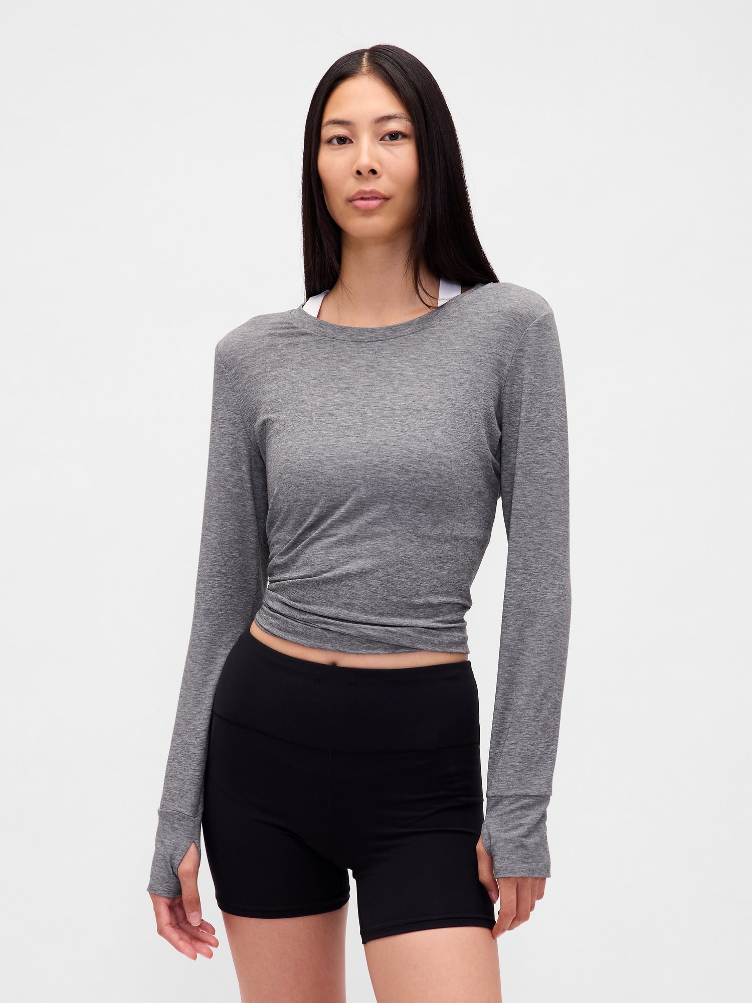 Gap Fit Breathe T-shirt In Gray
