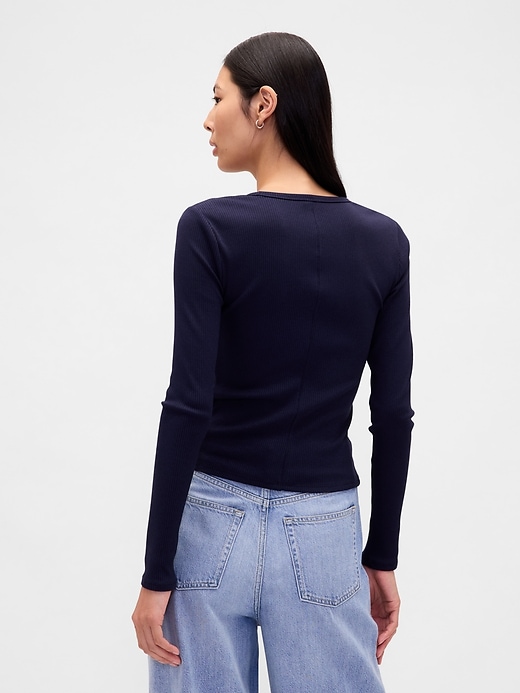Image number 3 showing, Modern Rib Crop T-Shirt