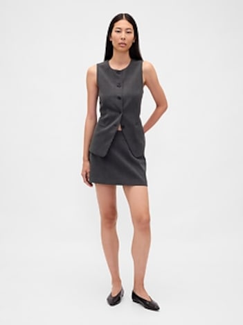 Herringbone Mini Skort