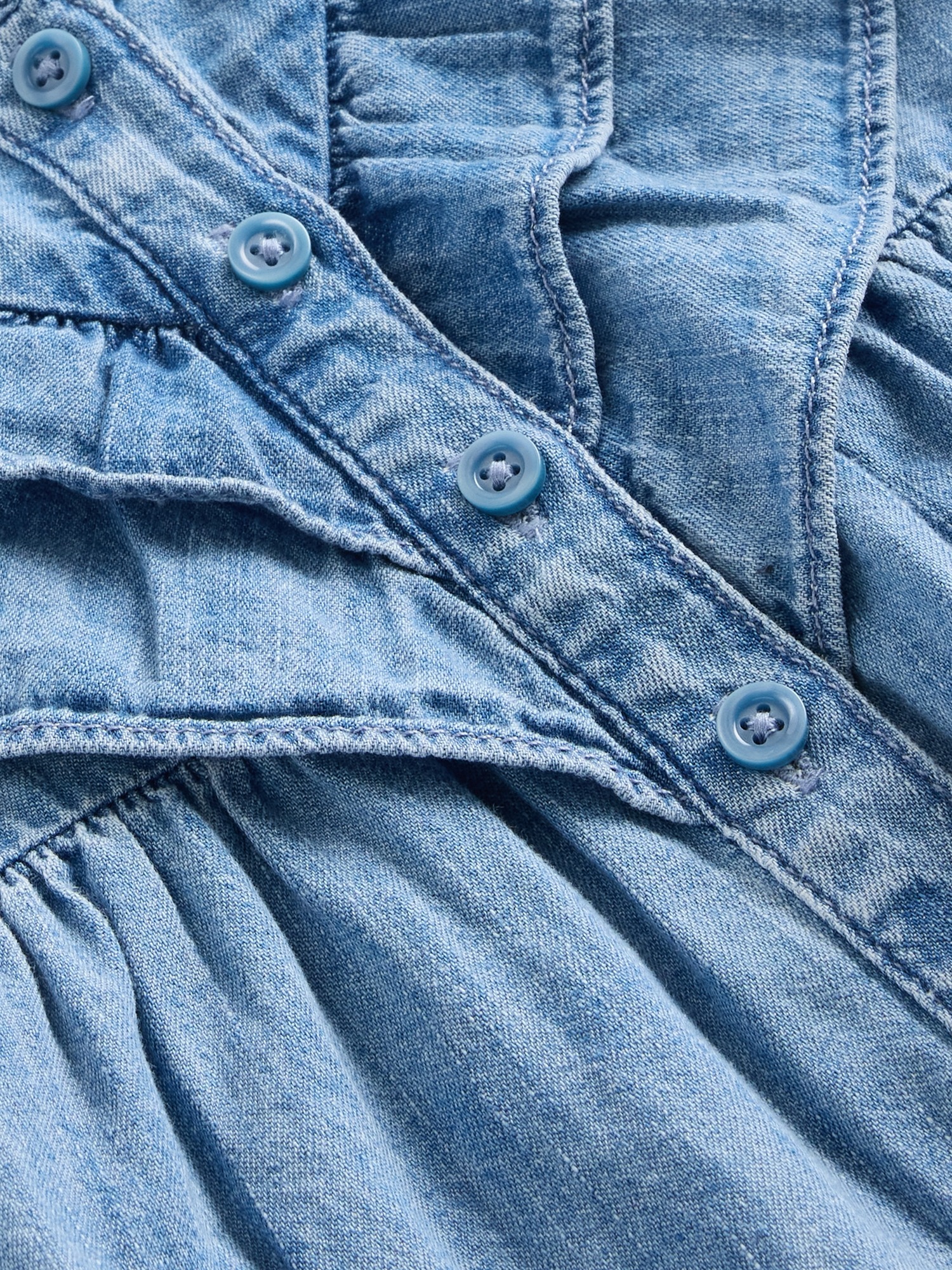Детский комплект из джинсовой ткани Gap Baby Denim Bubble Outfit — фото 2