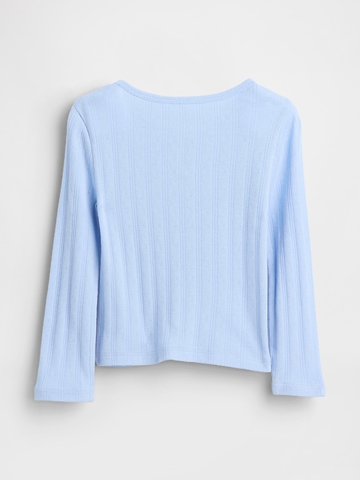 Image number 2 showing, Baby & Toddler Pointelle Bow Top