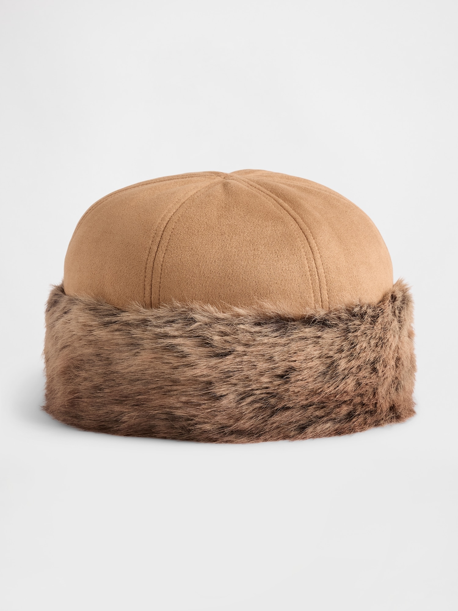 Gap Faux Fur Hat In Brown
