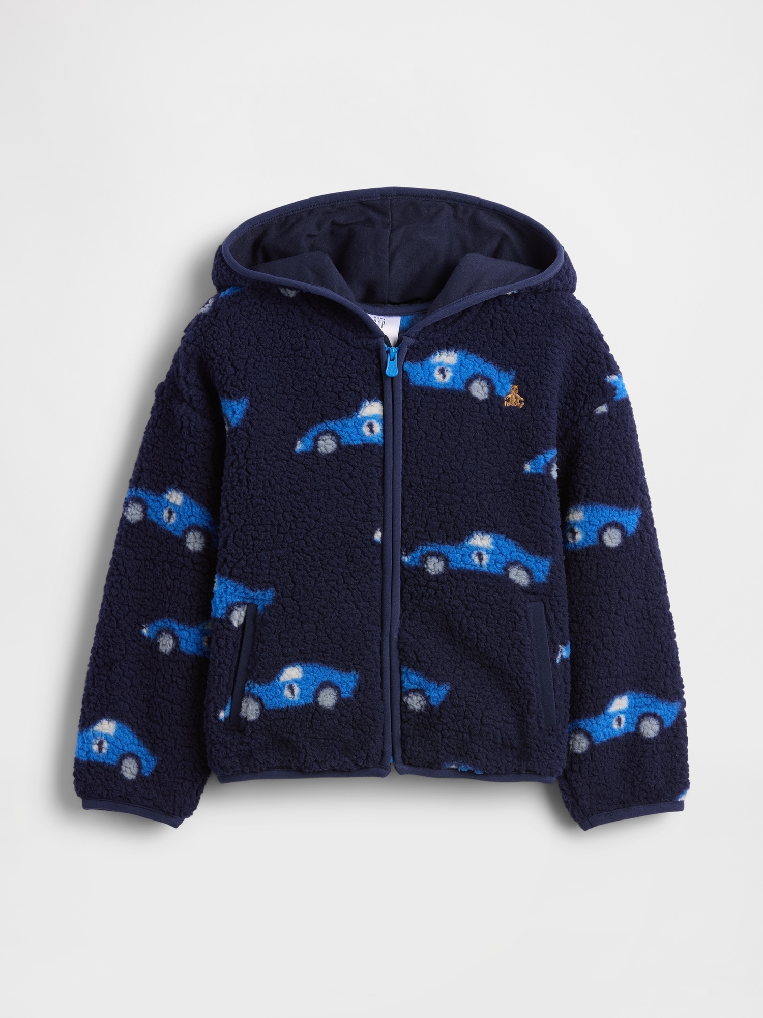 Gap Baby & Toddler Sherpa Zip Hoodie In Black