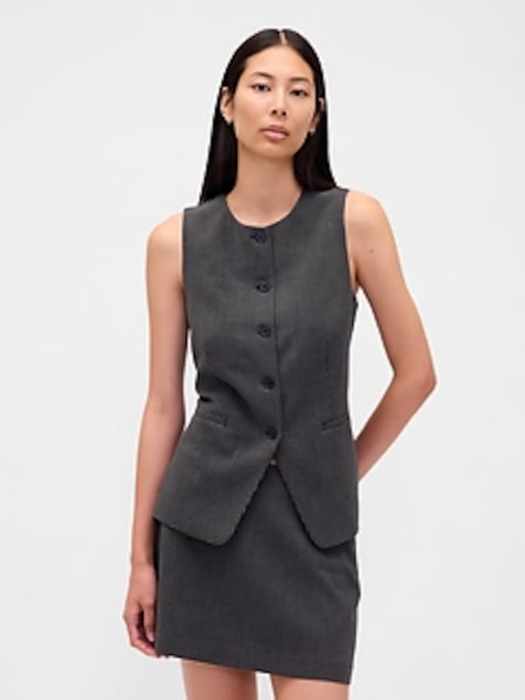 High-Neck Vest