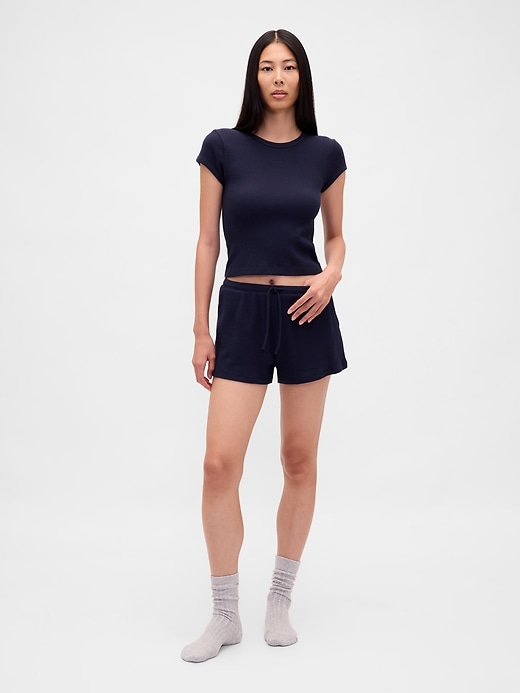 2 of 8 showing, with the color Navy blue night of product Waffle PJ T-Shirt