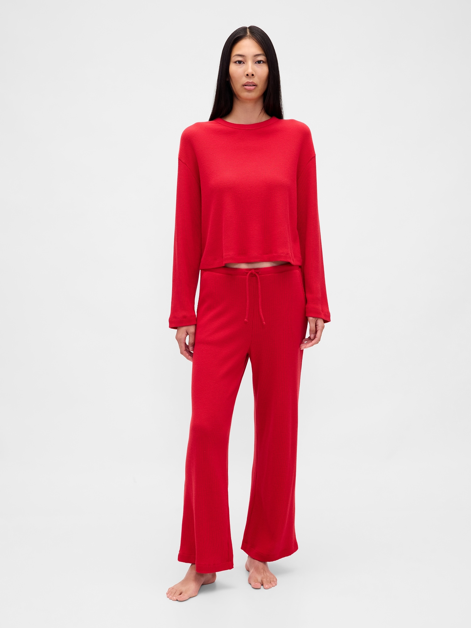 Waffle Crop PJ Top
