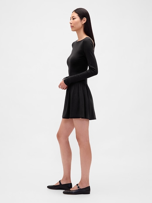 Drop-Waist Mini Dress