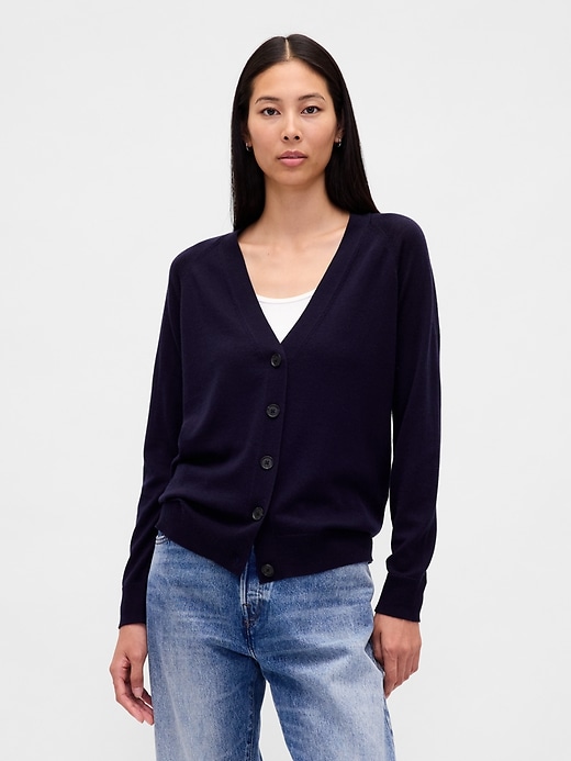 Image number 1 showing, Merino Boyfriend Cardigan