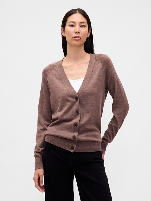 Image number 1 showing, Merino Boyfriend Cardigan