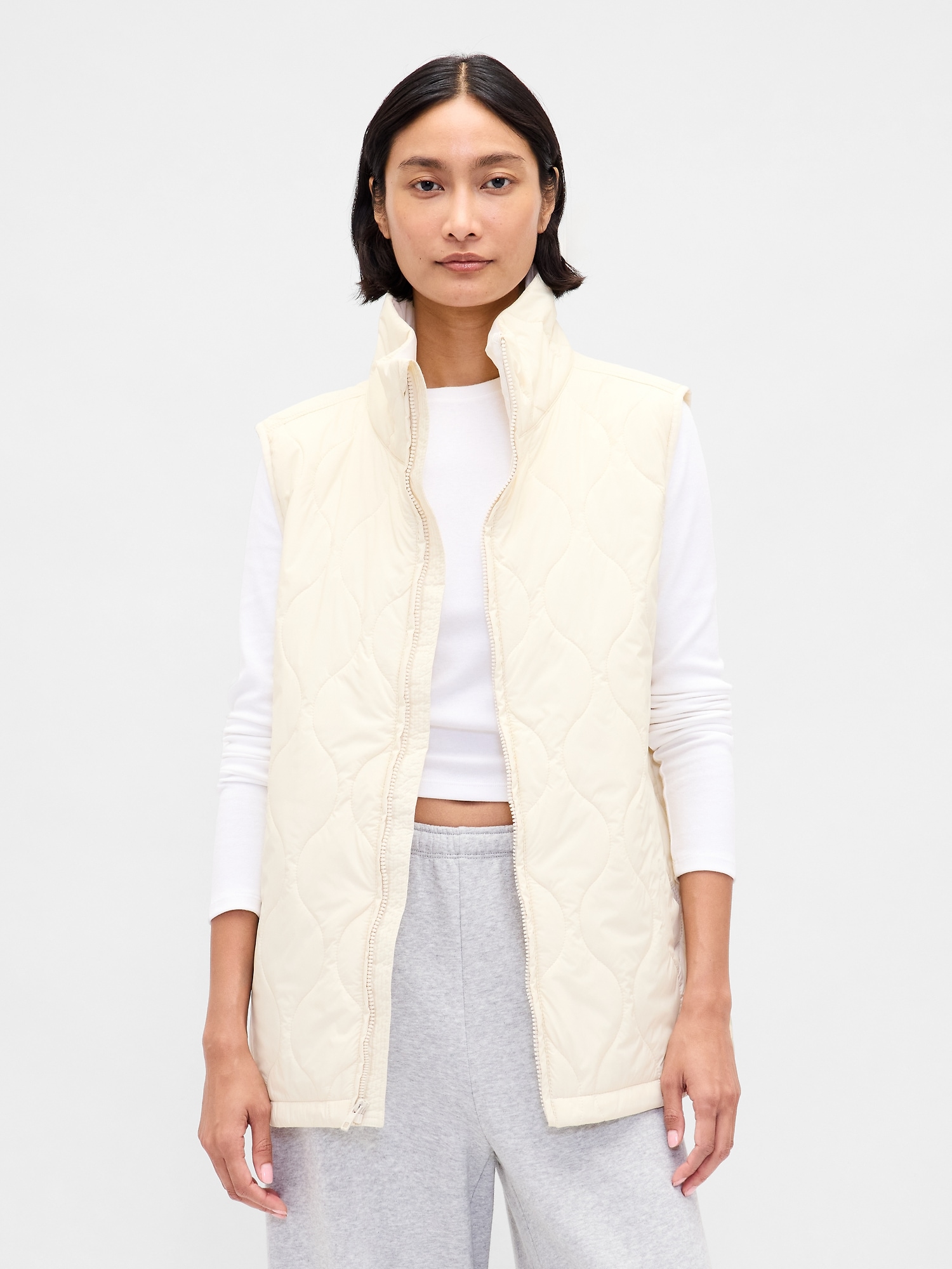 Recycled Lightweight Quilted Puffer Vest