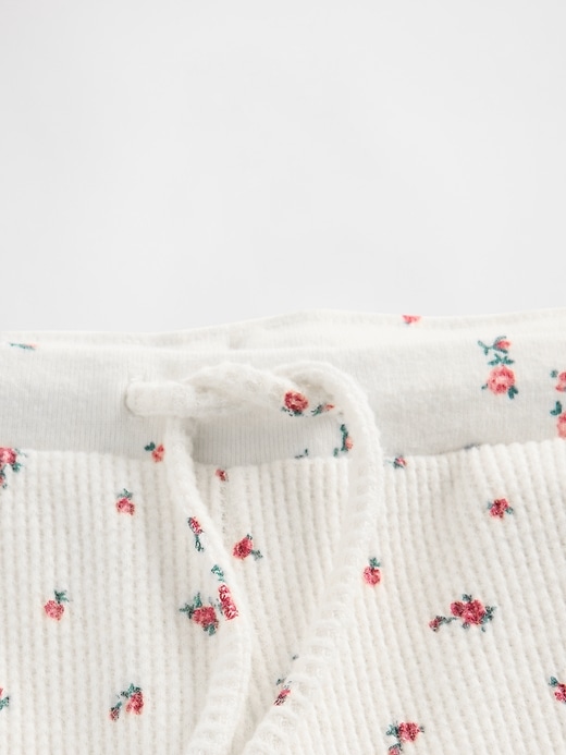Image number 2 showing, Waffle Wide-Leg PJ Pants