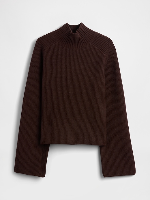 Image number 6 showing, CashSoft Shaker-Stitch Turtleneck Sweater