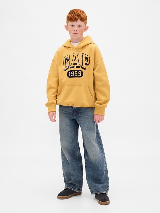 Image number 3 showing, Kids VintageSoft Logo Hoodie