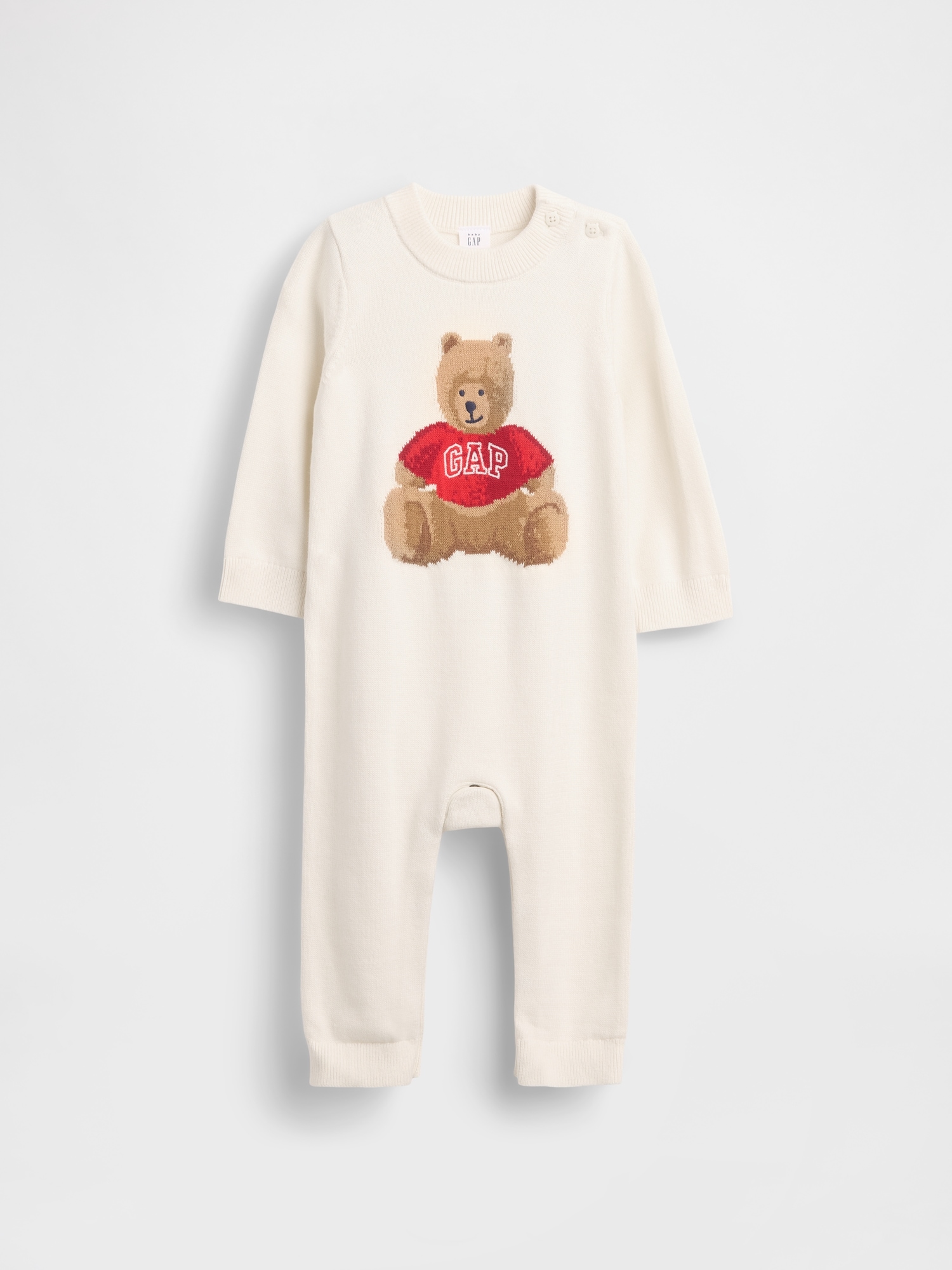 Gap Kids' Baby Brannan Bear Sweater One-piece In White