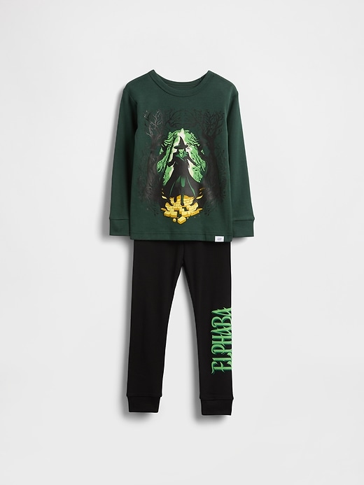 Image number 1 showing, Baby & Toddler Organic Brushed Cotton Wicked PJ Set