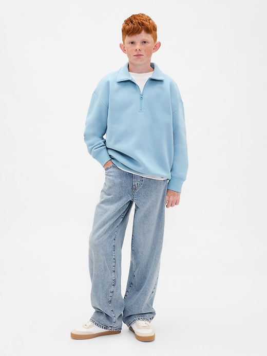 Image number 4 showing, Kids VintageSoft Quarter-Zip Pullover