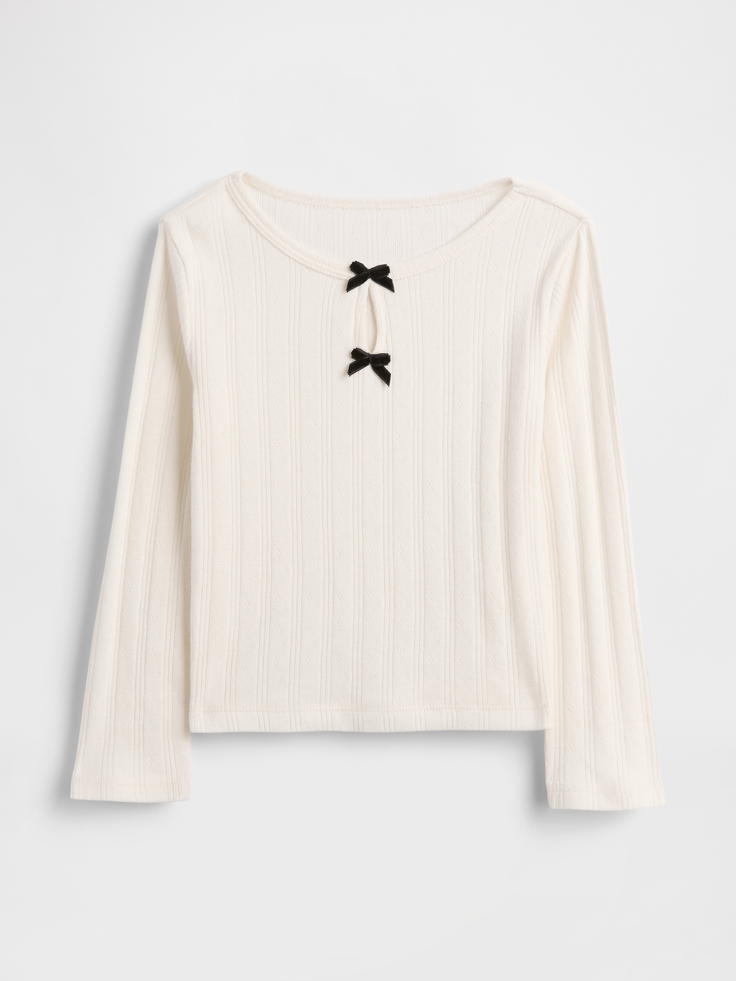 Gap Baby & Toddler Pointelle Bow Top In White