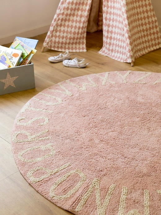 Image number 2 showing, Lorena Canals Washable Rug ABC Natural Vintage Nude