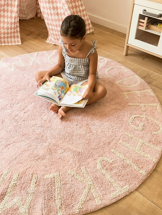 Image number 5 showing, Lorena Canals Washable Rug ABC Natural Vintage Nude
